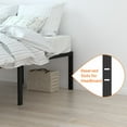 thumbnail image 6 of VENI 18" Heavy Duty Rounded Edge Bed Frame with Steel Slats Large Storage , King, 6 of 8