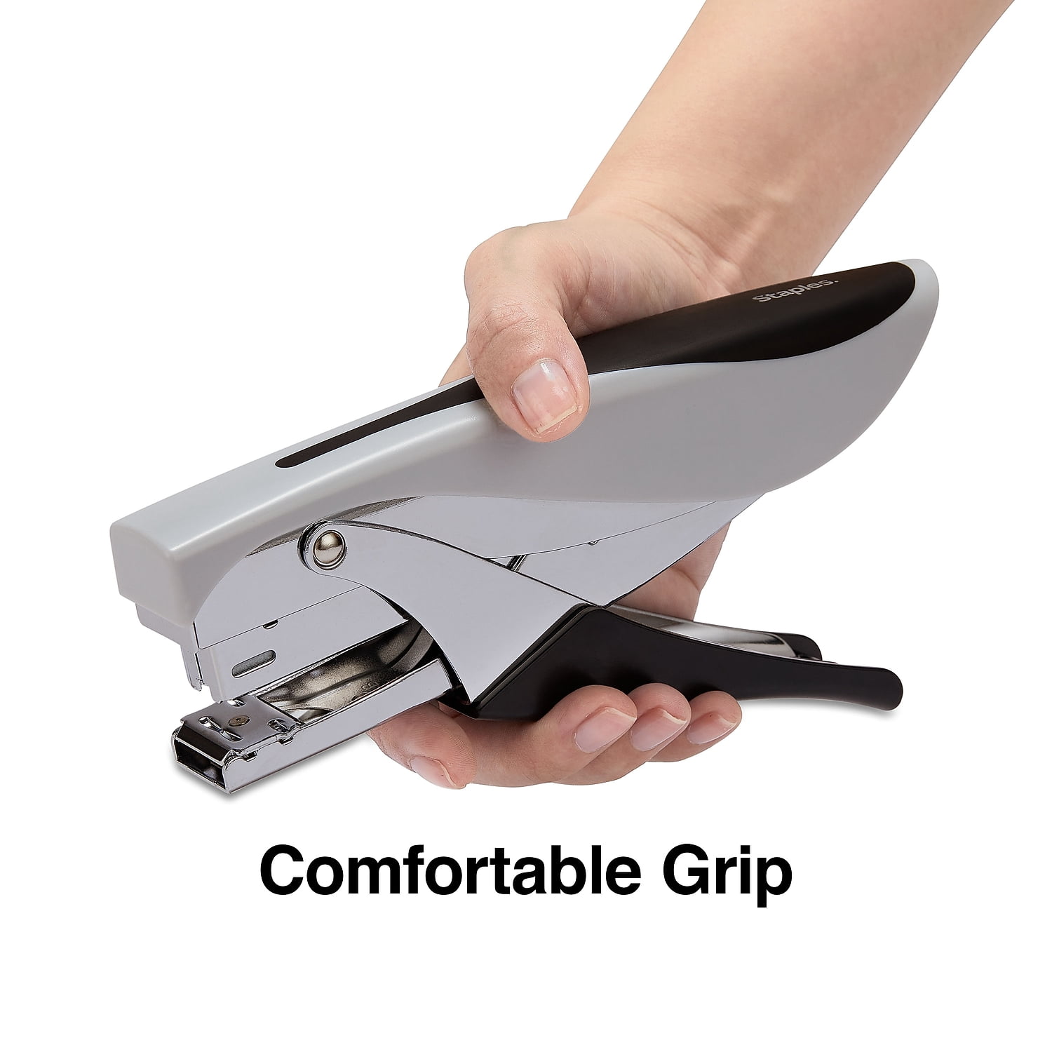 Staples Deluxe Plier Stapler 20 Sheet Capacity Black/Gray 3/Pack ST24546/24546VS