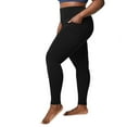 thumbnail image 2 of Plus Size Fleece Lined Leggings with Pockets High Waist Winter Yoga Pants, 2 of 8
