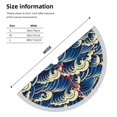 thumbnail image 6 of Christmas Tree Skirt, Japanese Water Wave Christmas Tree Decorations Indoor, Tree Skirts Mat With Tassel Trim for Halloween New Year Holiday Christmas Party Decor 36 Inches, 6 of 7