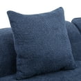 thumbnail image 5 of Christopher Knight Home Modern 126" Curved Sectional Sofa, 5-Seater Modular Couch with 4 Throw Pillows, Navy Blue, 5 of 8