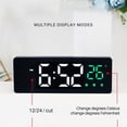 thumbnail image 3 of Reloj Electrónico Silencioso Con Pantalla Led Alimentado Por Batería/Reloj Digital Enchufable Con Función De Control De Voz Para Dormitorio Dormitorio Noticed HA019610-00, 3 of 7