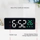 thumbnail image 3 of Reloj Electrónico Silencioso Con Pantalla Led Alimentado Por Batería/Reloj Digital Enchufable Con Función De Control De Voz Para Dormitorio Dormitorio Sweethay HA019610-00, 3 of 7