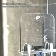 Fogless Shower Shaving Mirror with Squeegee for Bathroom Shavers and Tubs