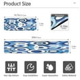 thumbnail image 3 of Abstract Blue Circular Pattern Single Compact Faucet Drying Pad 14.7x5.4in Absorbent Mat for Small Sinks, Vanity Countertops, 3 of 10