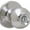 Bright Chrome, variant on Dexter by Schlage J40CNA625 Corona Bed and Bath Knob, Bright Chrome