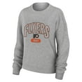 thumbnail image 2 of Women's WEAR by Erin Andrews Heather Gray Philadelphia Flyers Knit Long Sleeve Tri-Blend T-Shirt & Pants Sleep Set, 2 of 5