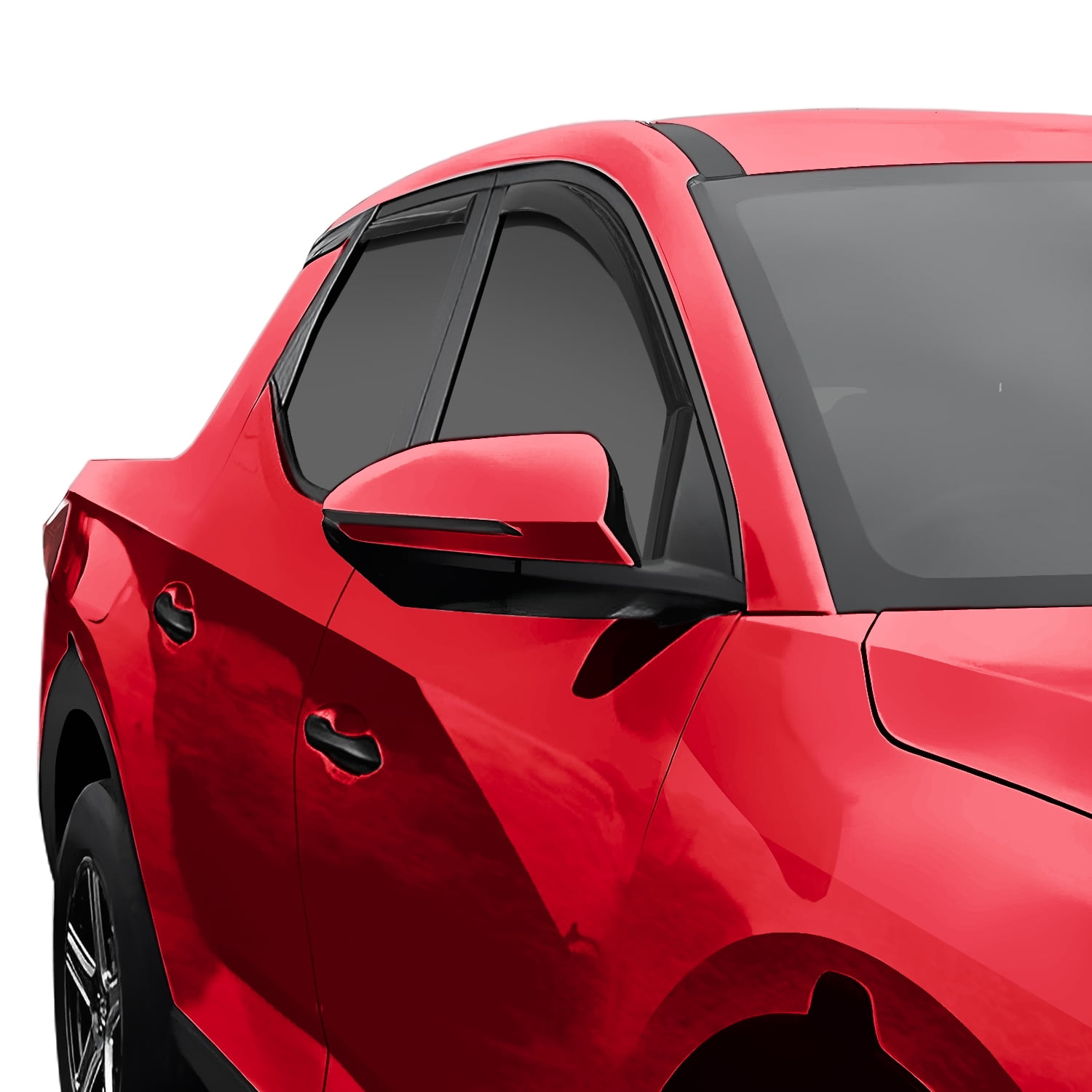 Voron Glass in-Channel Extra Durable Rain Guards for Hyundai Santa Cruz 2022-2026, Window Deflectors, Vent Window Visors, 4 Pieces - 200490