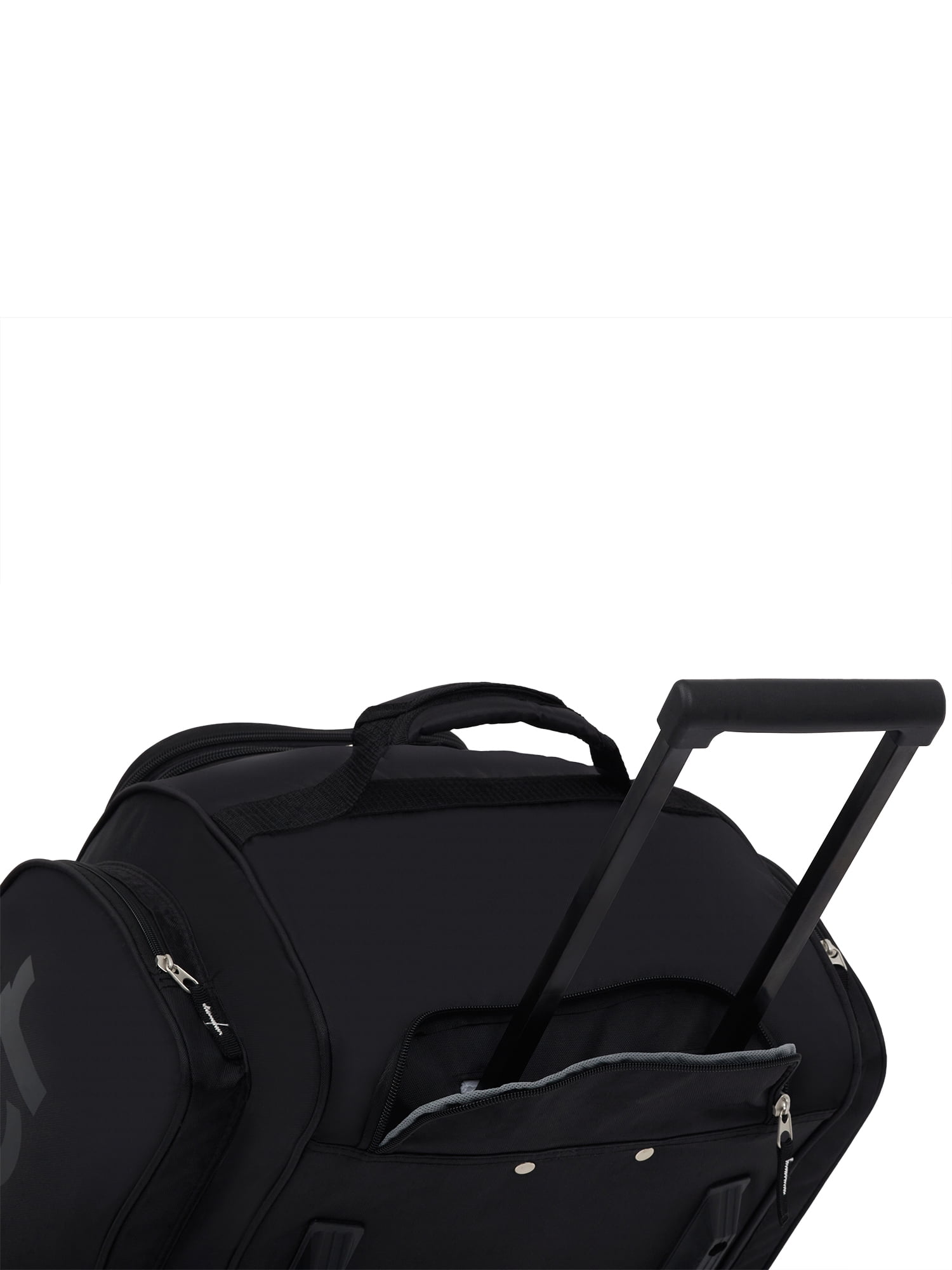 Wrangler 30” Multi-Pocket Rolling Duffel with Telescopic Handle, Black