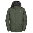 thumbnail image 2 of Little Donkey Andy Men's Waterproof Rain Jacket Outdoor Lightweight Rain Shell Coat for Hiking,Golf,Travel Military Olive Size S, 2 of 6