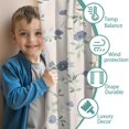 thumbnail image 3 of Blackout Kids Curtains,Pioneer Flower Floral Print Pattern Childrens Insulated Curtains Set Of 2,Bedroom Essentials,Toddler Room Decor 52"x63", 3 of 5