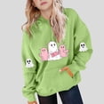thumbnail image 2 of Makaor Toddler Boy Girls Hoodie Halloween Pullover Sweatshirts Ghost Long Sleeve Coats Fleece Clothes Pockets, 2 of 4