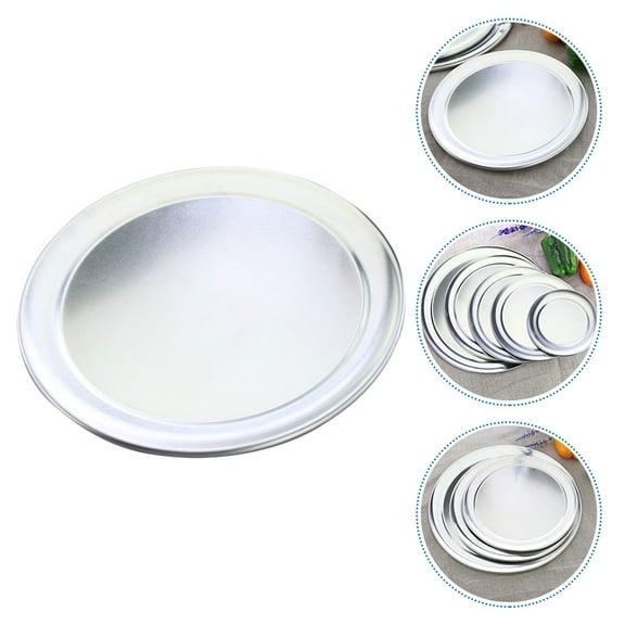 Raindrops Aluminum Pizza Pan - Round Wear-Resistant Baking Tray for Kitchen Use