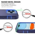 thumbnail image 3 of Entronix Heavy Duty Case Designed for iPhone 12 Shockproof Triple Layer Rugged Case (Blue), 3 of 10