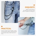 thumbnail image 2 of EeaseMX Cadena para pantalones unisex, resistente, para cinturón, billetera y llaves., 2 of 7