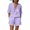 *Purple, variant on VBVC Women's Tie Knot 2 Piece Set,V-Neck Top and Cuffed Shorts For Women, Ladies' Breathable Summer Loungewear With Pockets,Black,S-3XL