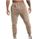 thumbnail image 1 of Pantalones largos para hombre, informales, lisos, con cremallera, múltiples bolsillos, con cordón ajustable, de poliéster, 1 of 9
