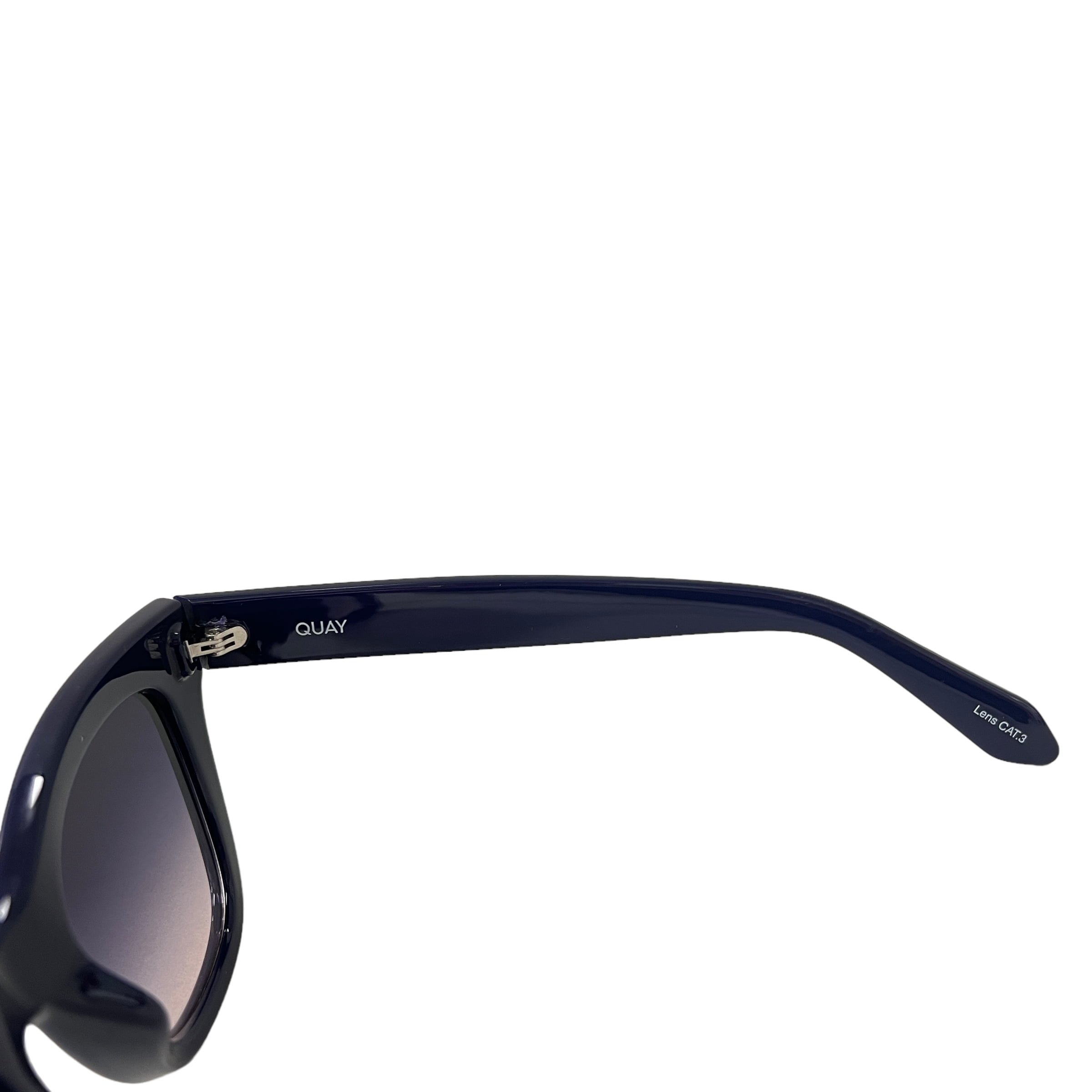 Quay after hours BERRY/ BROWN PINK sunglasses new with canvas pouch‎ AFTER HOURS Large Square Sunglasses for Women – QUAY main image 4