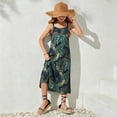 thumbnail image 5 of Glisme Big Girls Dress Floral Print Sleeveless Off The Shoulder Beach Resort-style Girls Dresses, 5 of 6
