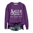 thumbnail image 2 of Sixuan Halloween Sweatshirt, Womens Fall Fashion 2024 Hoodies for Women, Women'S Co Quality Est 1692 Printed Round Neck Long Sleeve Sweatshirt, 2 of 4