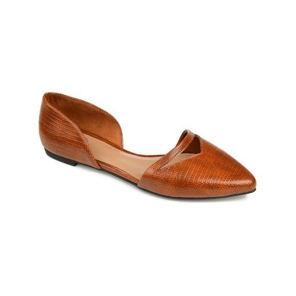 Journee Collection Womens Braely Slip On Pointed Toe Ballet Flats