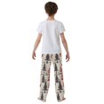 thumbnail image 4 of FORMRS Boys Pajama Pants with Pockets Size 6-8Y Kids Lounge Sleep Bottoms, Red Deer, 4 of 8