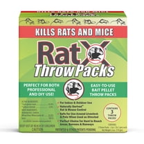 RatX Throw Packs - Eliminates all species of rats and mice, Pack of 3