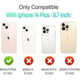thumbnail image 2 of 14 Plus case,iPhone 14 Plus case for Woman with Sliding Lens Cover and Kickstand Shockproof Case,TPU Durable Rugged Bumper Textured Matte Hybrid Design for iPhone 14 Plus case（Rose Gold）, 2 of 12
