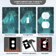 thumbnail image 3 of Yayeee Blank Wall Plate Cover 1-Gang 4.5"x2.7" Home Unused Decorative Outlet, Magical Forest, 3 of 7