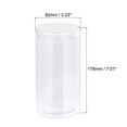 thumbnail image 2 of Unique Bargains 34oz/ 1000ml Round Plastic Jars with Transparent Screw Top Lid for Storage 2Pack, 2 of 5