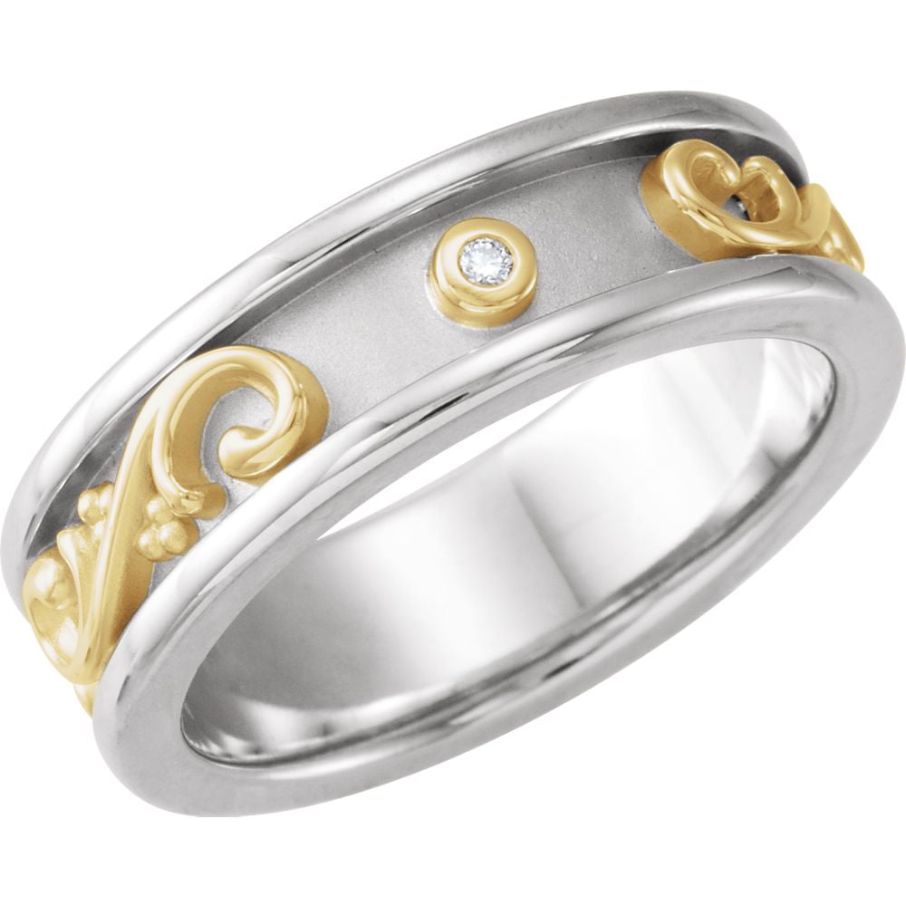 10k or 14k Yellow Gold Round Cut White Diamond Etruscan Style Design Ladies Ring 