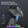 thumbnail image 4 of ATTACK SHARK X6 49g SUPERLIGHT Mouse with Magnetic Charging Dock, PixArt PAW3395 Gaming Sensor, BT/2.4G Wireless/Wired Gaming Mouse with Tape, 26000 DPI, X3 Upgrade Mice for Win11/Xbox/PS/Mac (Black), 4 of 10
