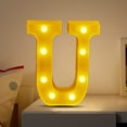 thumbnail image 5 of Cyber and Monday Deals!LED Letter Lights Sign Light Up For Home Party Wedding Decoration Light Up Letters Alphabet Letter Sign Battery Powered For Christmas Birthday Party Decoration, 5 of 5