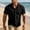 Black, variant on Mens Collar Shirts Semi Formal Summer Short Sleeve Button up Mens Shirts Casual Business Slim Plain