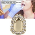 thumbnail image 3 of Fugacal Grillz Single Tooth, Hip Hop Dientes Decoración, Bling Grillz Tooth Single Grill Cap para Dientes Boca, para Fiesta de Halloween Hip Hop Show Accesorios Dientes Parrillas(Gold) Fugacal No se aplica, 3 of 6
