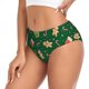 thumbnail image 2 of Fotbe green Christmas Element Calzones Estampados para Mujer – Ropa Interior de Algodón, Cómoda, Suave y Elástica-Small, 2 of 6