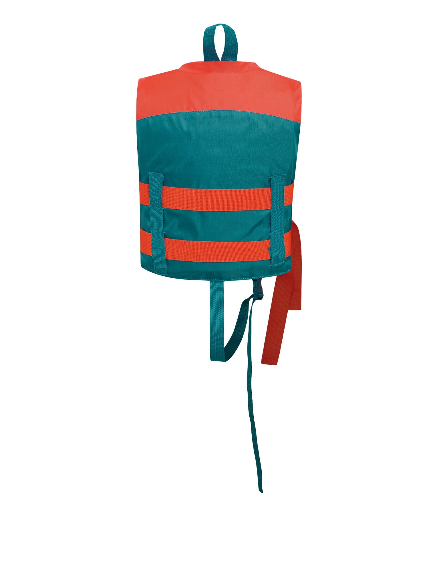 Haitryli Boys Girls Swim Life Vest Kids Color Block Buoyancy Jacket Fishing Snorkeling Water Sports Tops Teal Orange S