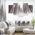thumbnail image 1 of Winter Scenery in Trentino Alto Adige - Large Forest Canvas Art Print, 1 of 4