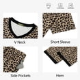 thumbnail image 5 of Weekease Printed Two Piece Pajama Sets for Women V Neck Short Sleeve Tops and Capri Casual Summer Sleepwear, 5 of 7
