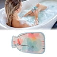 thumbnail image 2 of Unique Bargains Double-sided Gloves Bath Towel 5.51"x9.45" 1 Pc Multicolor Flowers, 2 of 6
