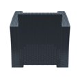 thumbnail image 5 of Compamia Monaco Outdoor Club Chair in Dark Gray with Cushion, 5 of 15