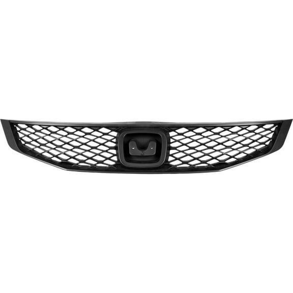 New Aftermarket  Premium Fit Matte-Black Front Grille 71121SVAA50 fits 2009-2011 Honda Civic DX Coupe 2-Door