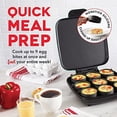 thumbnail image 3 of Dash Sous Vide Style Family Size Egg Bite Maker for Breakfast Bites Sandwiches, Healthy Snacks, Desserts, Keto and Paleo Friendly, 9 Servings, 3 of 10
