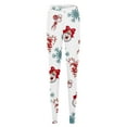 thumbnail image 4 of Holiday Leggings Women's Santa Claus/Buffalo Plaid Print High Waist Underpants Slim Fit Gym Jegging Tights, 4 of 5