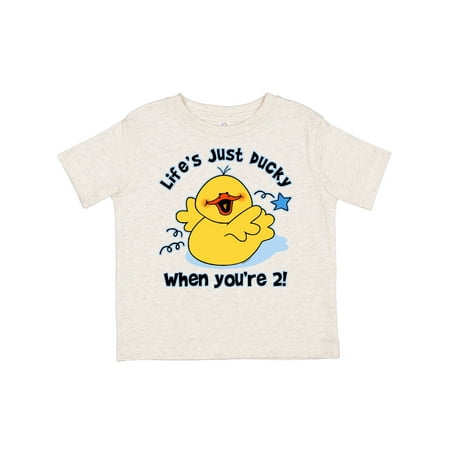 

Inktastic Life s Ducky 2nd Birthday Gift Toddler Boy or Toddler Girl T-Shirt