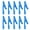 Blue, variant on Riousery 10PCS/Set Safety Clip 2mm Banana Jack Rear Testing Clamp Pure Copper Wire Test Clip for Power Regulator, Blue Color (0.24 inches / 6 mm Opening, 30V-60V Maximum 10A Current Capability)