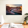 thumbnail image 3 of Elephant Stock Reflection Canyon Scenery Wall Art - Horizontal Canvas Wall Art - Living Room Wall Decor - Nature Canvas - Gray And Orange Decor - 12" x 8", 3 of 8
