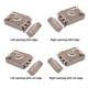 thumbnail image 5 of Matsuzay Cerradura de puerta de bronce rojo de acero inoxidable con acero de alta resistencia para seguridad en exteriores Cerraduras de hardware izquierda con borde, 5 of 6