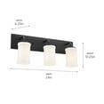 thumbnail image 4 of Vetivene 3-Light Bathroom Vanity Light in Classic Pewter, 4 of 8