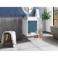 thumbnail image 2 of Liberty Wood Fltg. 18" Bathroom Vanity Sink & Shelf in White & Aqua Blue, 2 of 10